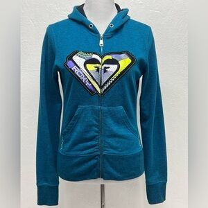Roxy - Women’s Junior Hooded Zip Up Jacket - M